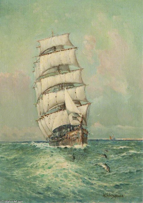 Ship In Full Sail — William Arnold Woodhouse