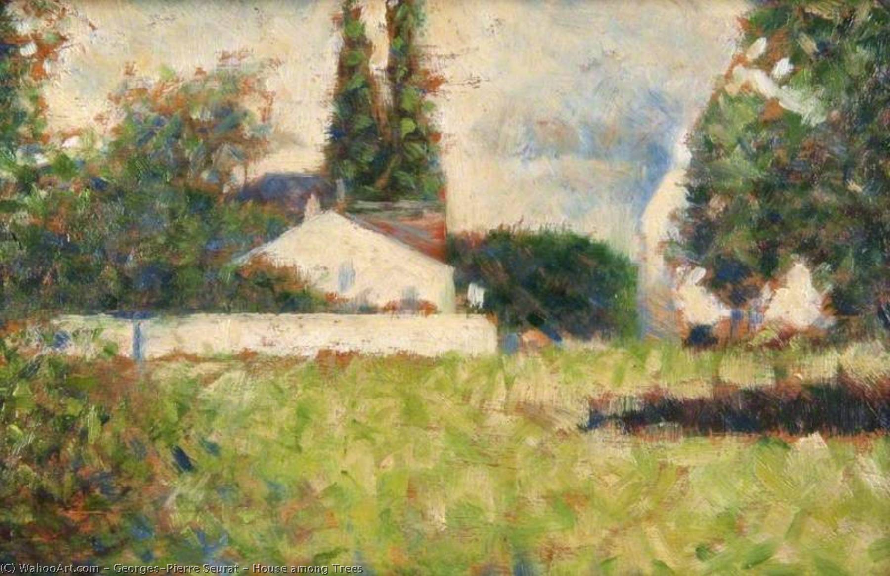 Casa Entre Árboles — Georges Pierre Seurat