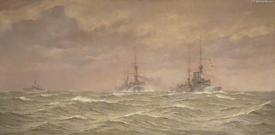 Battleships Of The 3rd Squadron — Alma Claude Burlton Cull