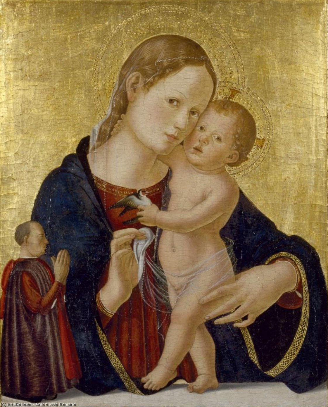Virgin And Child With Donor — Antoniazzo Romano