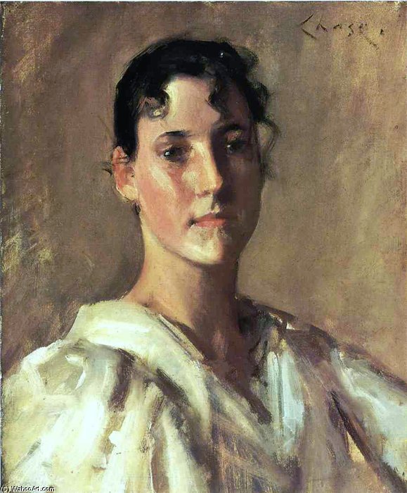 Portrait Of A Woman — William Merritt Chase