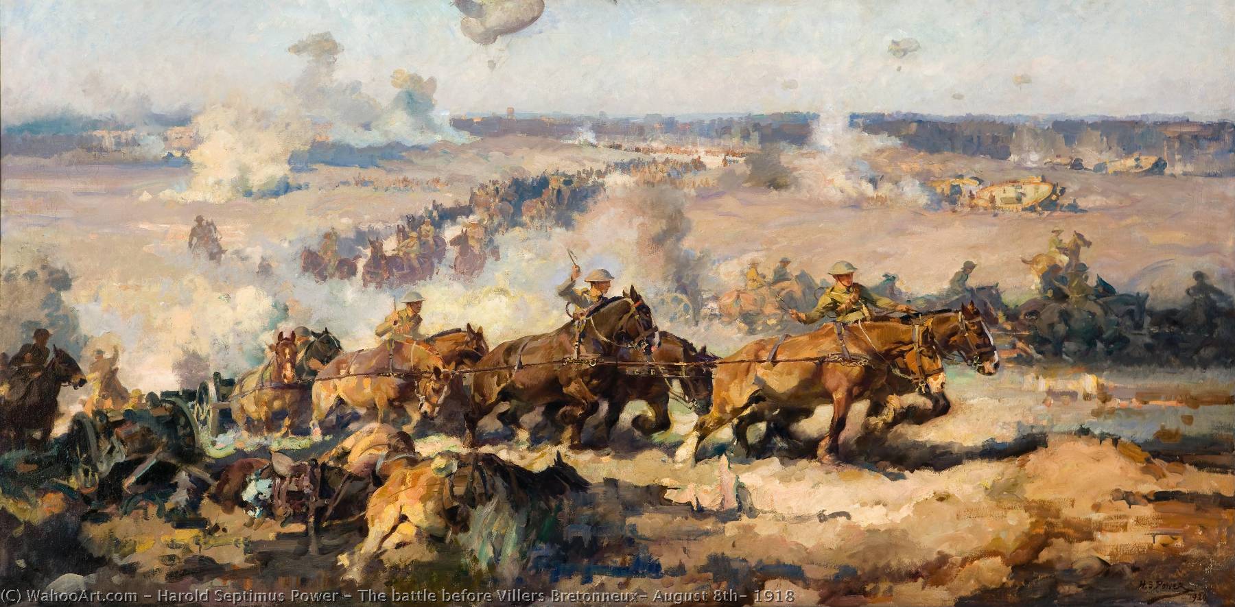 The Battle Before Villers Bretonneux, August 8th, 1918 — Harold Septimus Power
