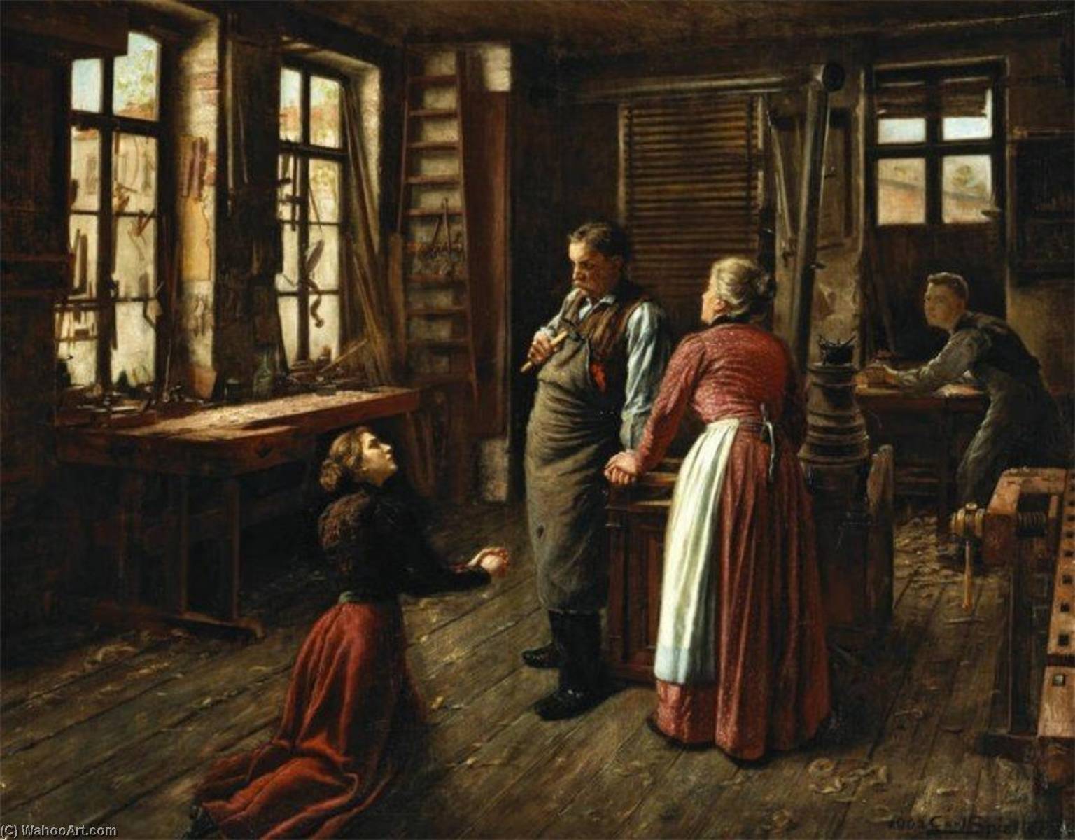 A Father's Dilemma — Carl Johann Spielter