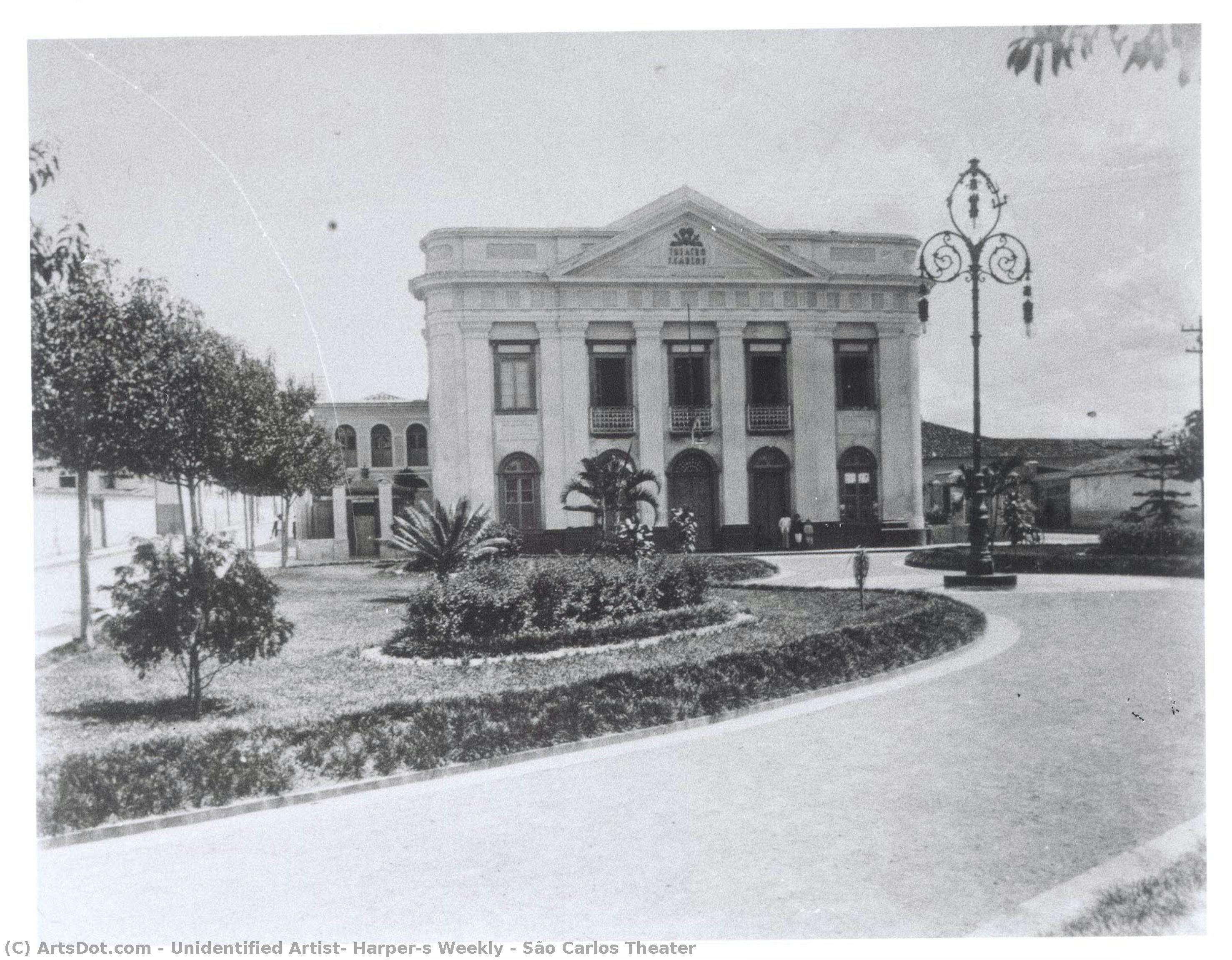 São Carlos Theater — Unidentified Artist, Harper's Weekly