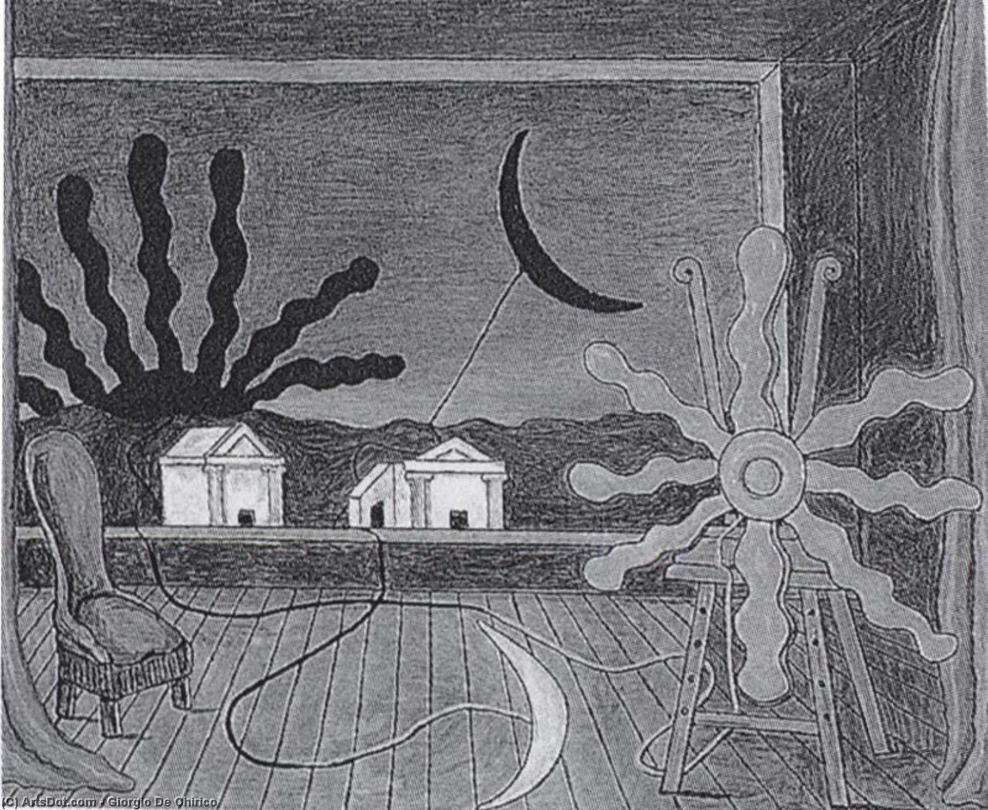 Einem Bildnis Auf Dem Podest — Giorgio De Chirico