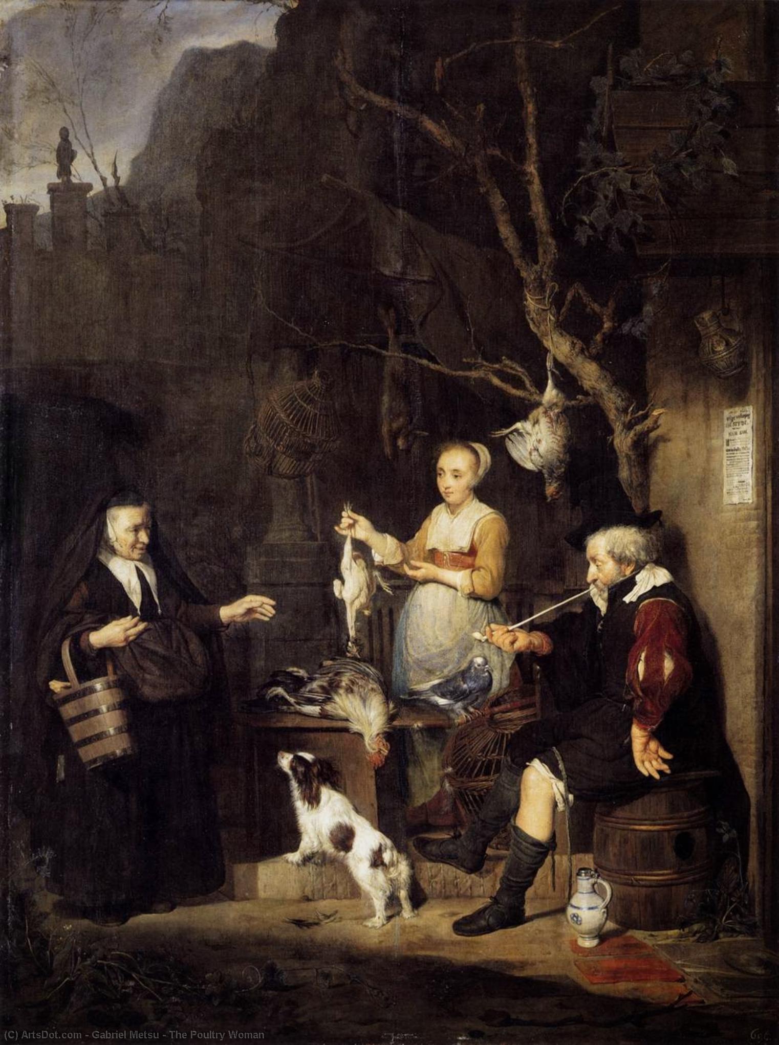 The Poultry Woman — Gabriel Metsu