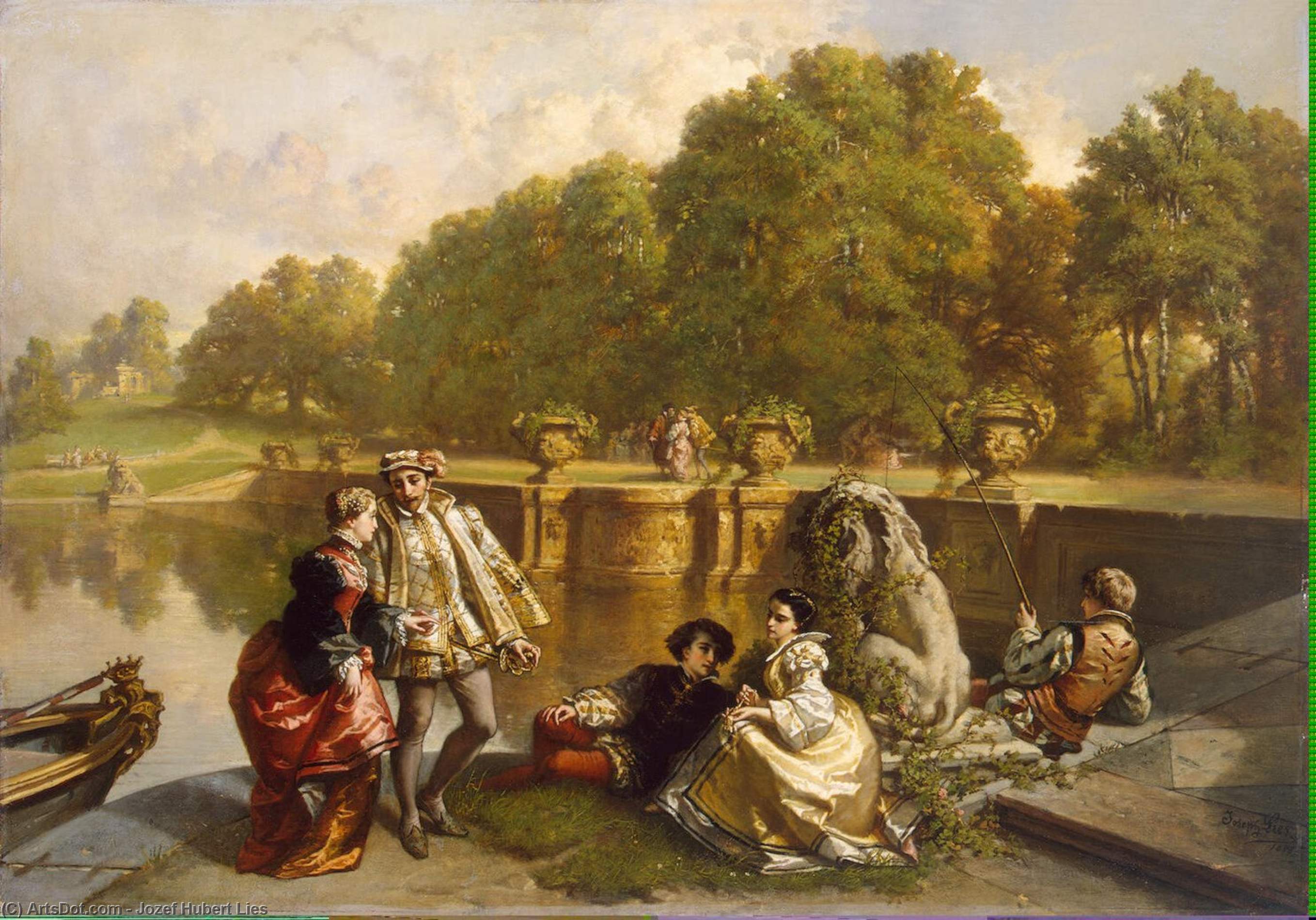 Scene In A Park — Jozef Hubert Lies
