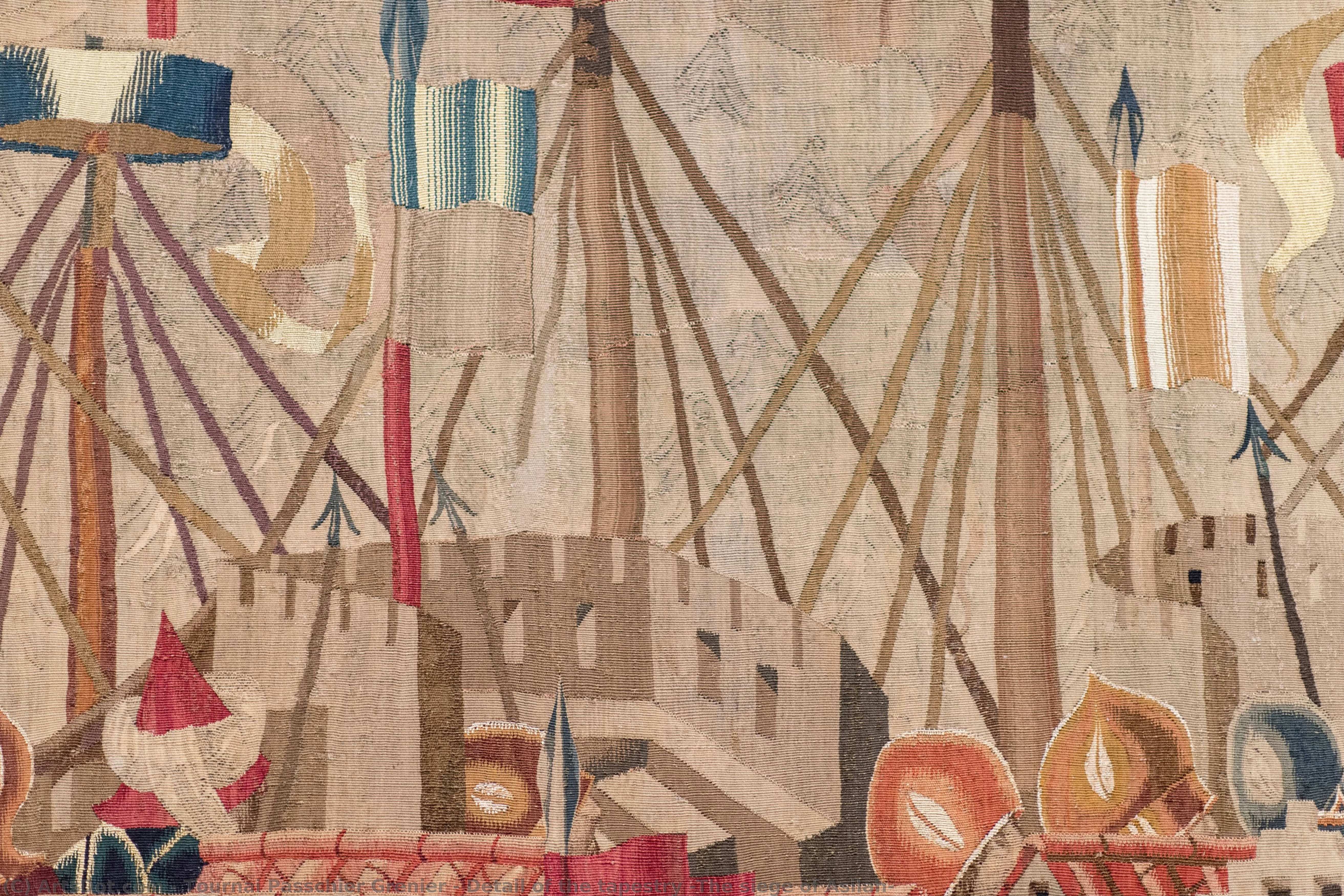 Detail Of The Tapestry “the Siege Of Asilah” — Tournai Passchier Grenier