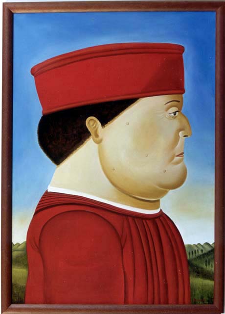 Dapres Piero Della Francesca (federico Ii) — Fernando Botero
