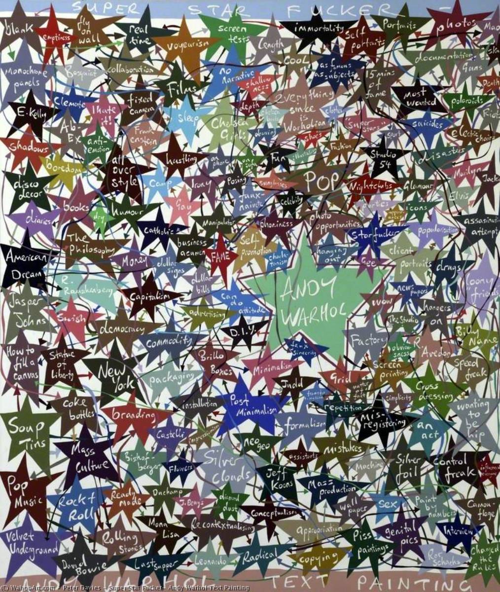 Super Star Fucker, Andy Warhol Text Painting — Peter Maxwell Davies