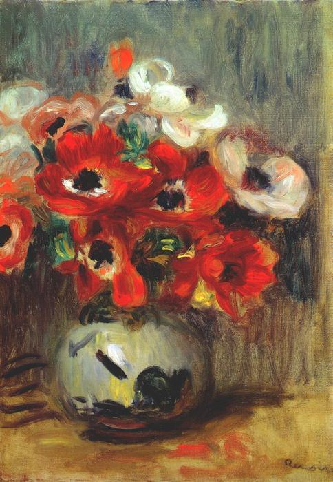 Anemones — ピエール＝オーギュスト・ルノワール