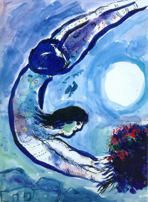 Acrobat With Bouquet — マルク・シャガール