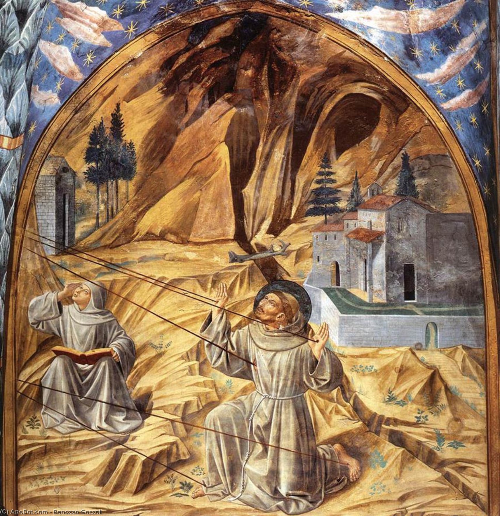 Estigmatización De San Francisco — Benozzo Gozzoli