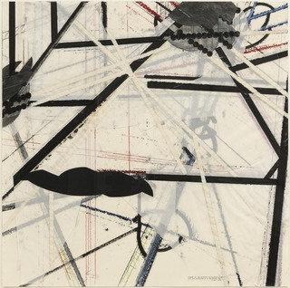 Diagram For Two Separate Installlations Combined Into One Installation In 2 Perspectives — Barry Le Va