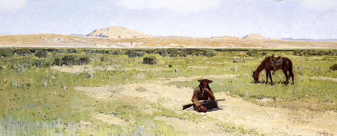 A Rest In The Desert — Henry F Farny