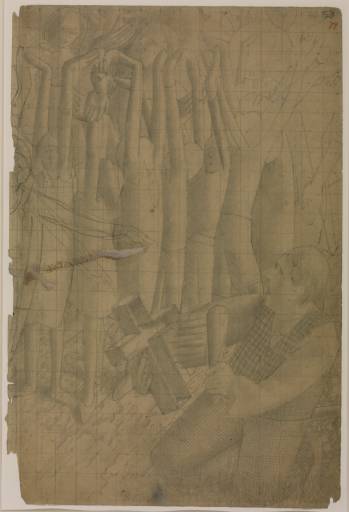 Drawing For Centre Panel Of `resurrection. Rejoicing' — Sir Stanley Spencer