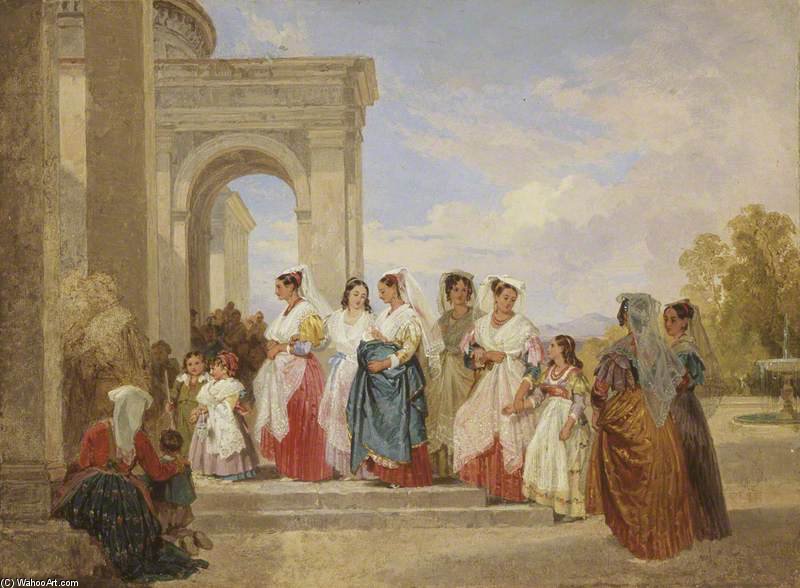 The Procession To The Christening — Penry Williams