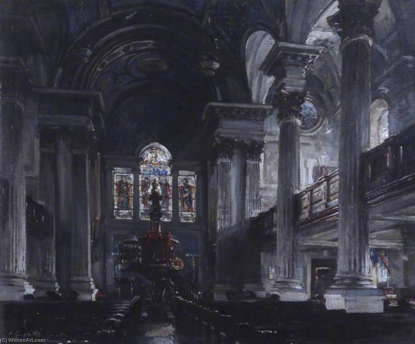 Interior Of St Andrews Parish Church, Glasgow — William Somerville Shanks