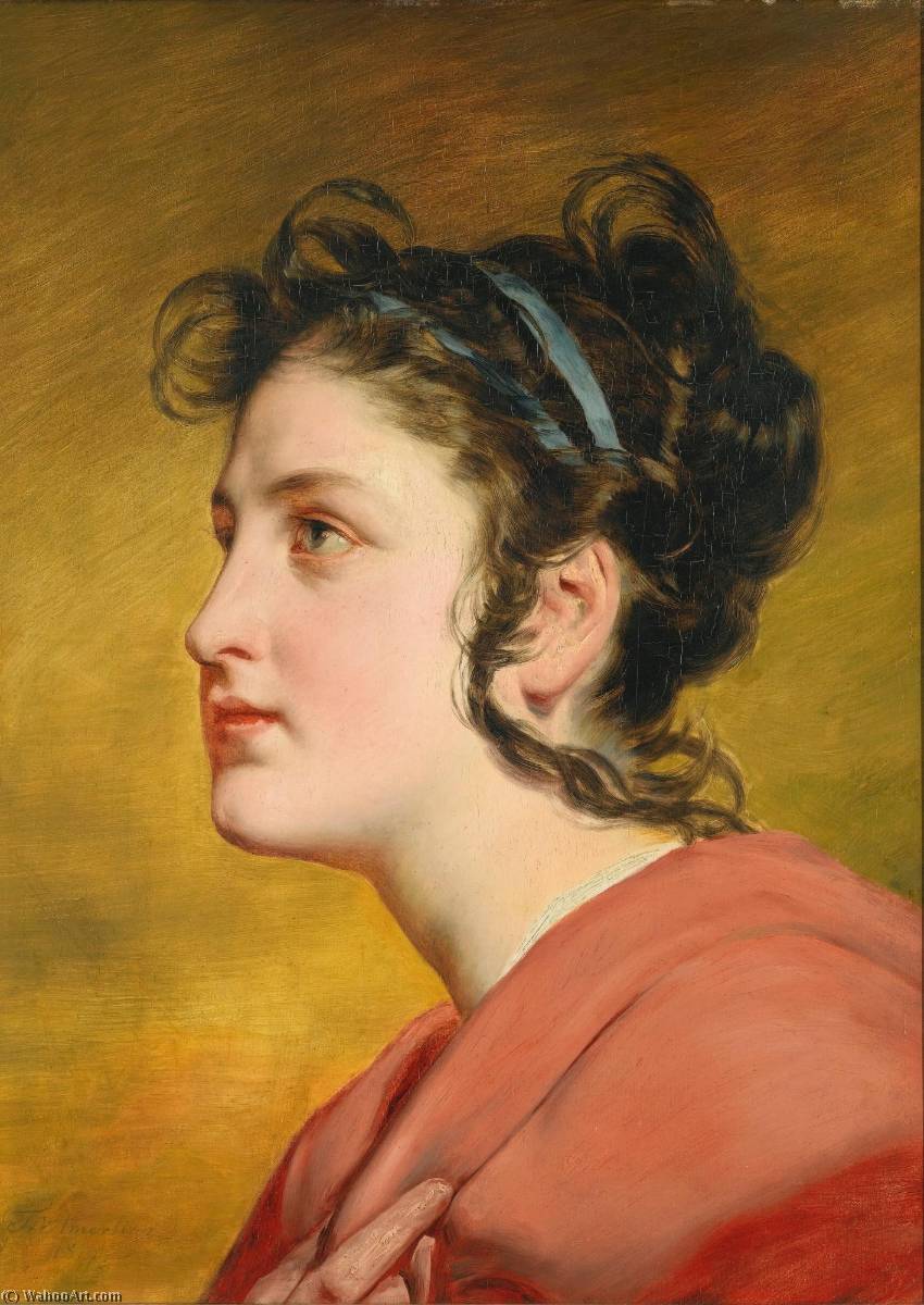 Portrait Of A Young Girl, Possibly Elise Kreuzberger — Friedrich Ritter Von Amerling