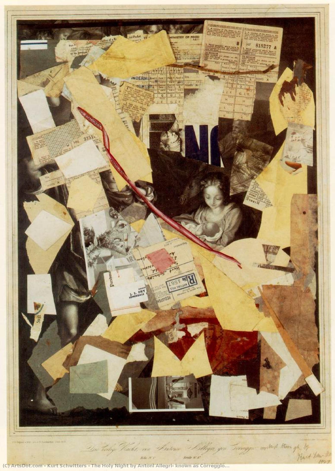The Holy Night By Antoni Allegri, Known As Correggio — Kurt Schwitters