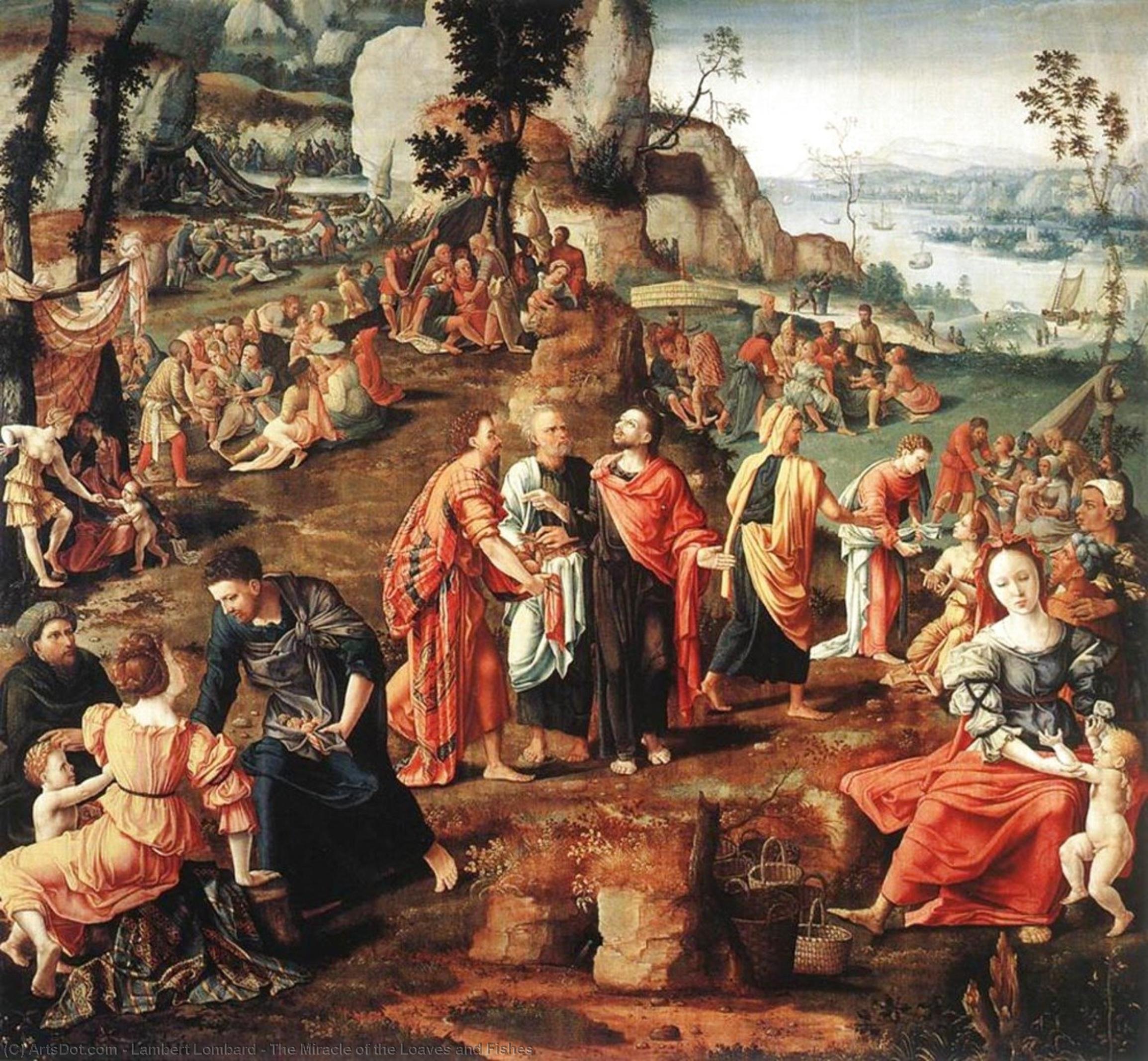 The Miracle Of The Loaves And Fishes — Lambert Lombard