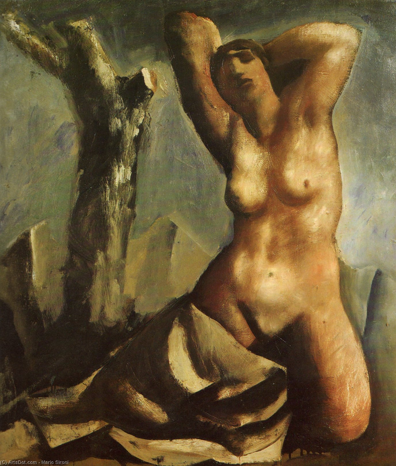 Nude With Tree — Марио Сиро́ни