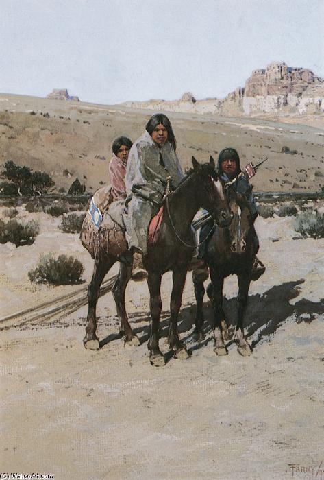 Indians On The Move — Henry F Farny