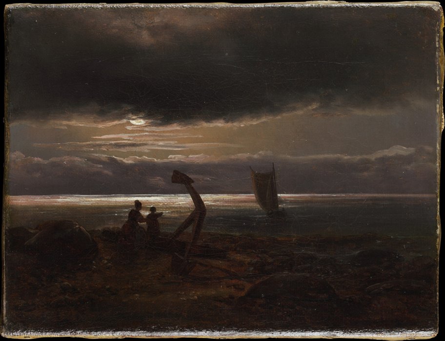 Mother And Child By The Sea (1830) — Johan Christian Claussen Dahl