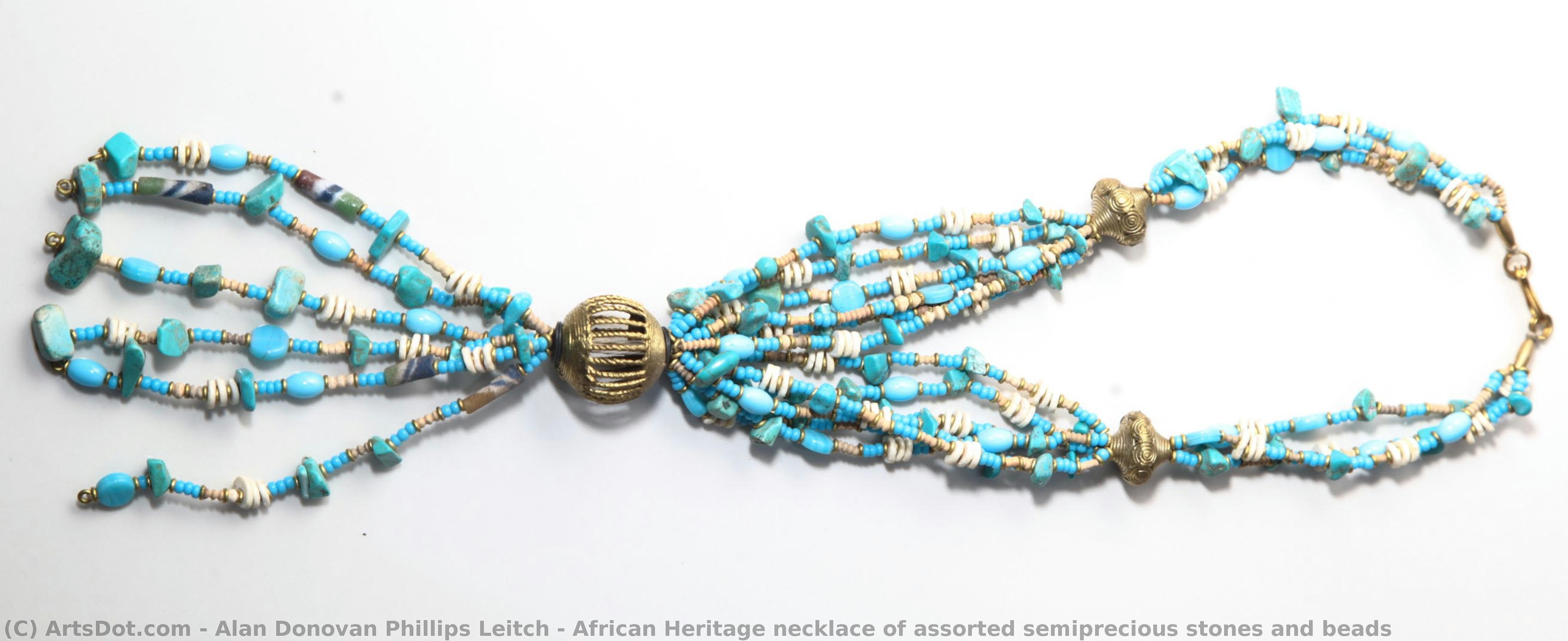 African Heritage Necklace Of Assorted Semiprecious Stones And Beads — Alan Donovan Phillips Leitch