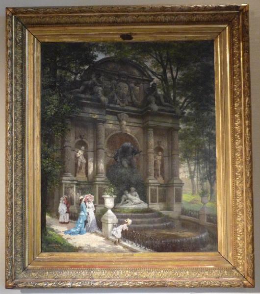 Fontaine Médicis, Jardin Du Luxembourg — Louis Beroud