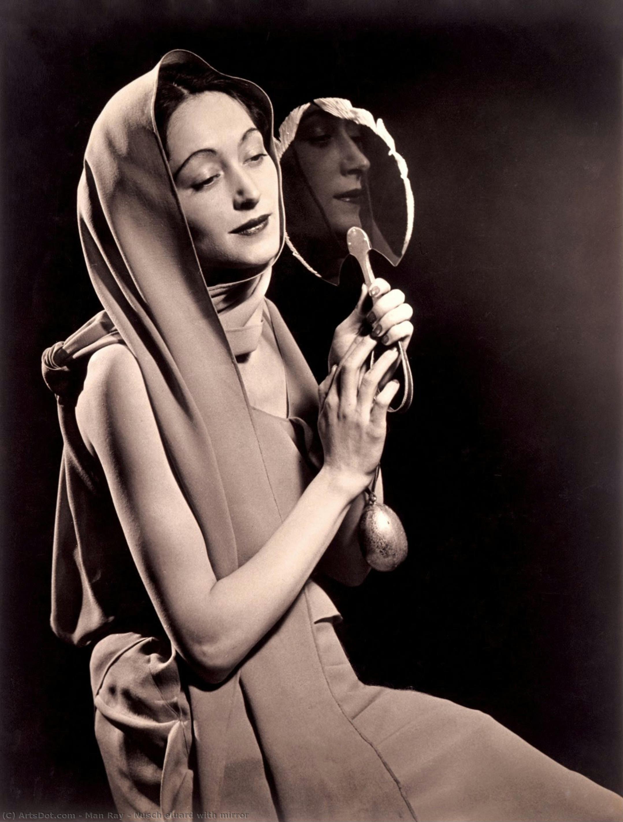 Nusch Eluard With Mirror — マン・レイ