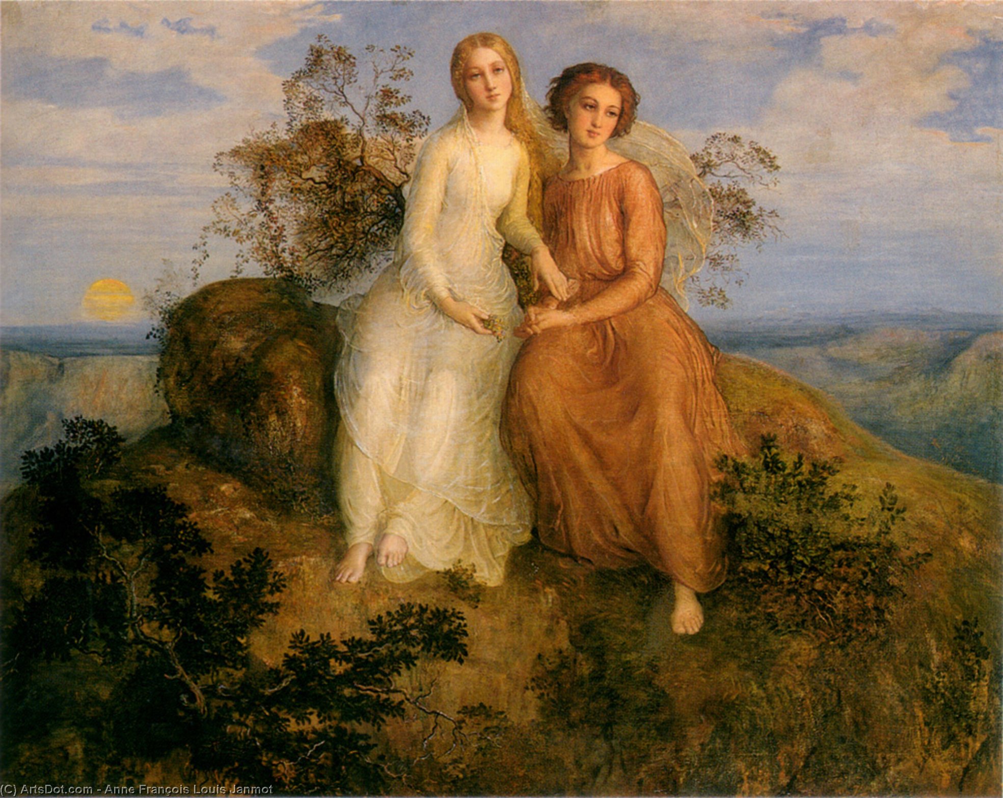 Le Poeme De L Ame 15 Un Soir — Anne François Louis Janmot