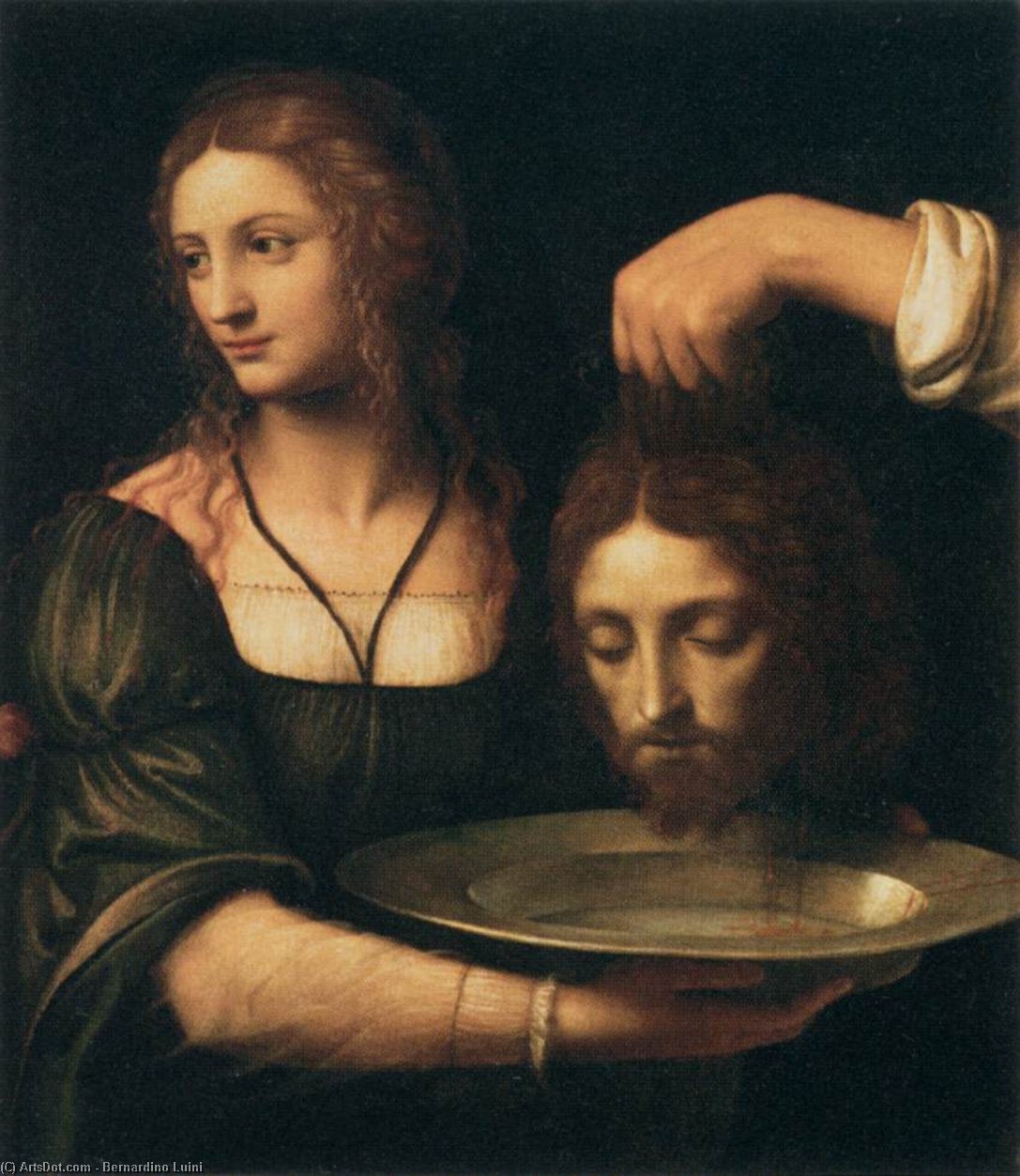 Salome Receiving The Head Of St John The Baptist — Bernardino Luini