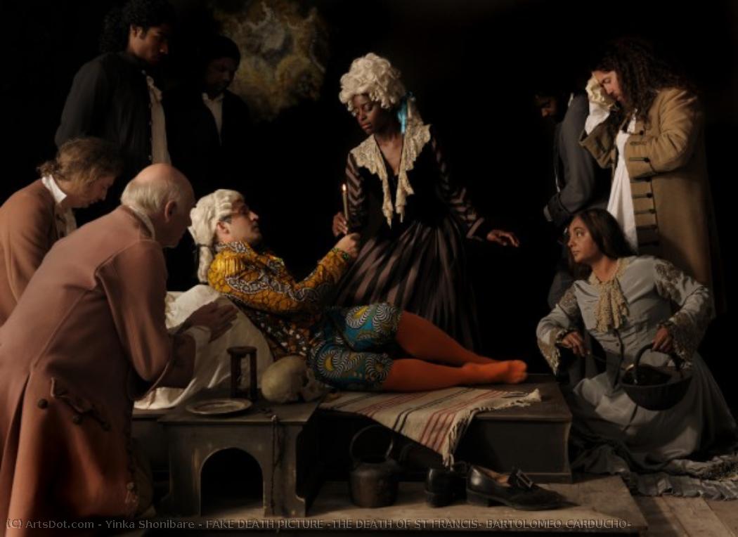 Fake Death Picture (the Death Of St Francis, Bartolomeo Carducho) — Yinka Shonibare Mbe