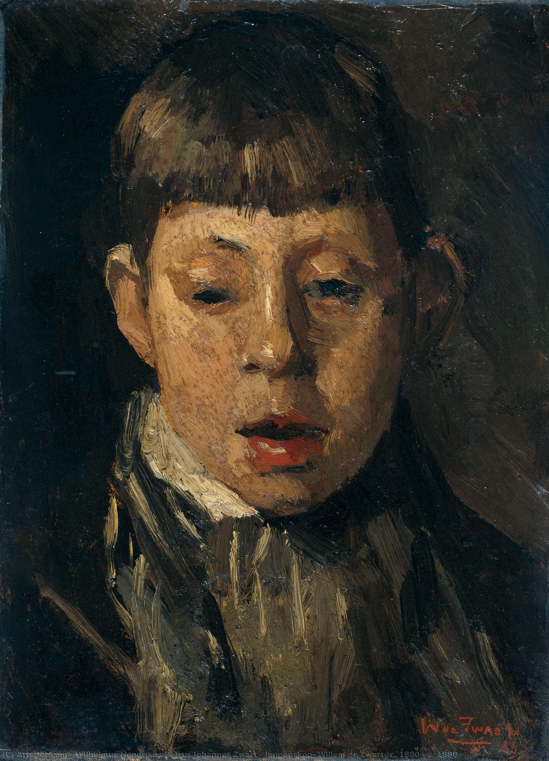 Jongenskop, Willem De Zwart, C. 1880 - C. 1890 — Wilhelmus Hendrikus Petrus Johannes Zwart
