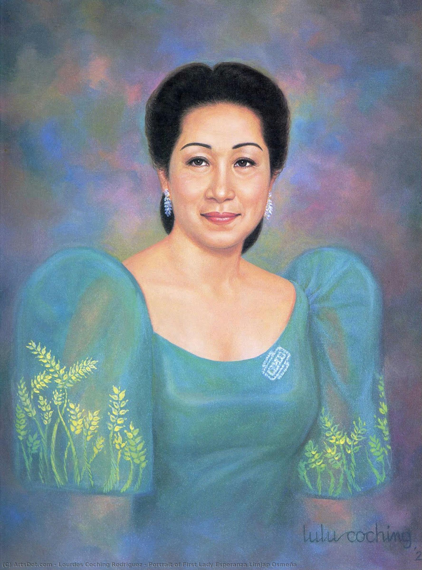 Portrait Of First Lady Esperanza Limjap Osmeña — Lourdes Coching Rodriguez