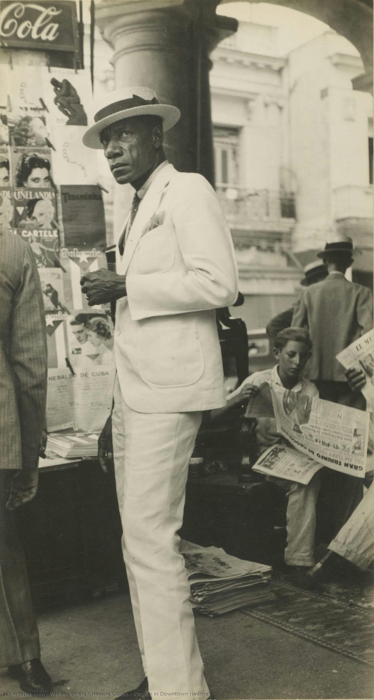Havana Citizen / Citizen In Downtown Havana — Walker Evans