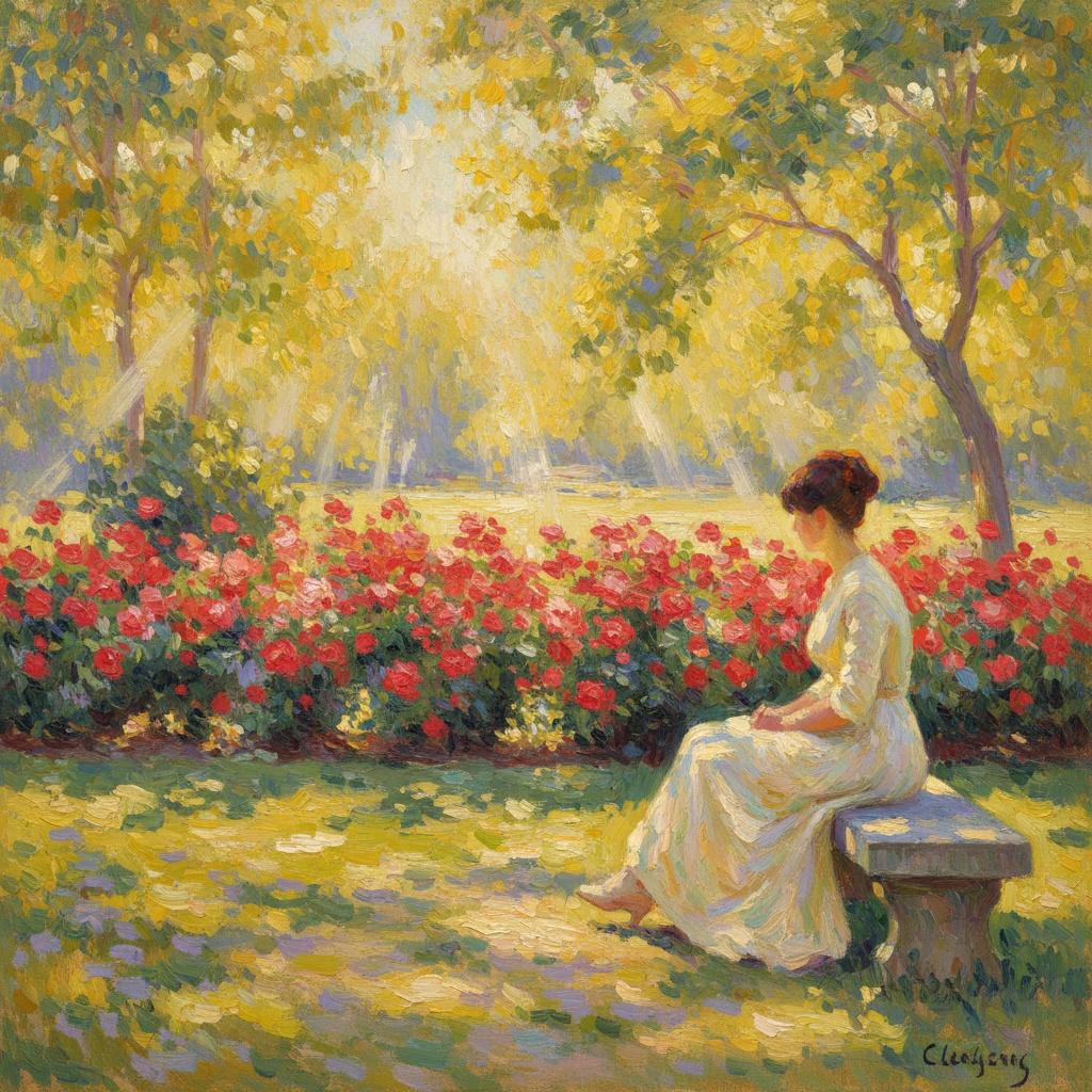 Luminous Reverie: An Impression Of Gilded Light And Crimson — Marc Duvallier