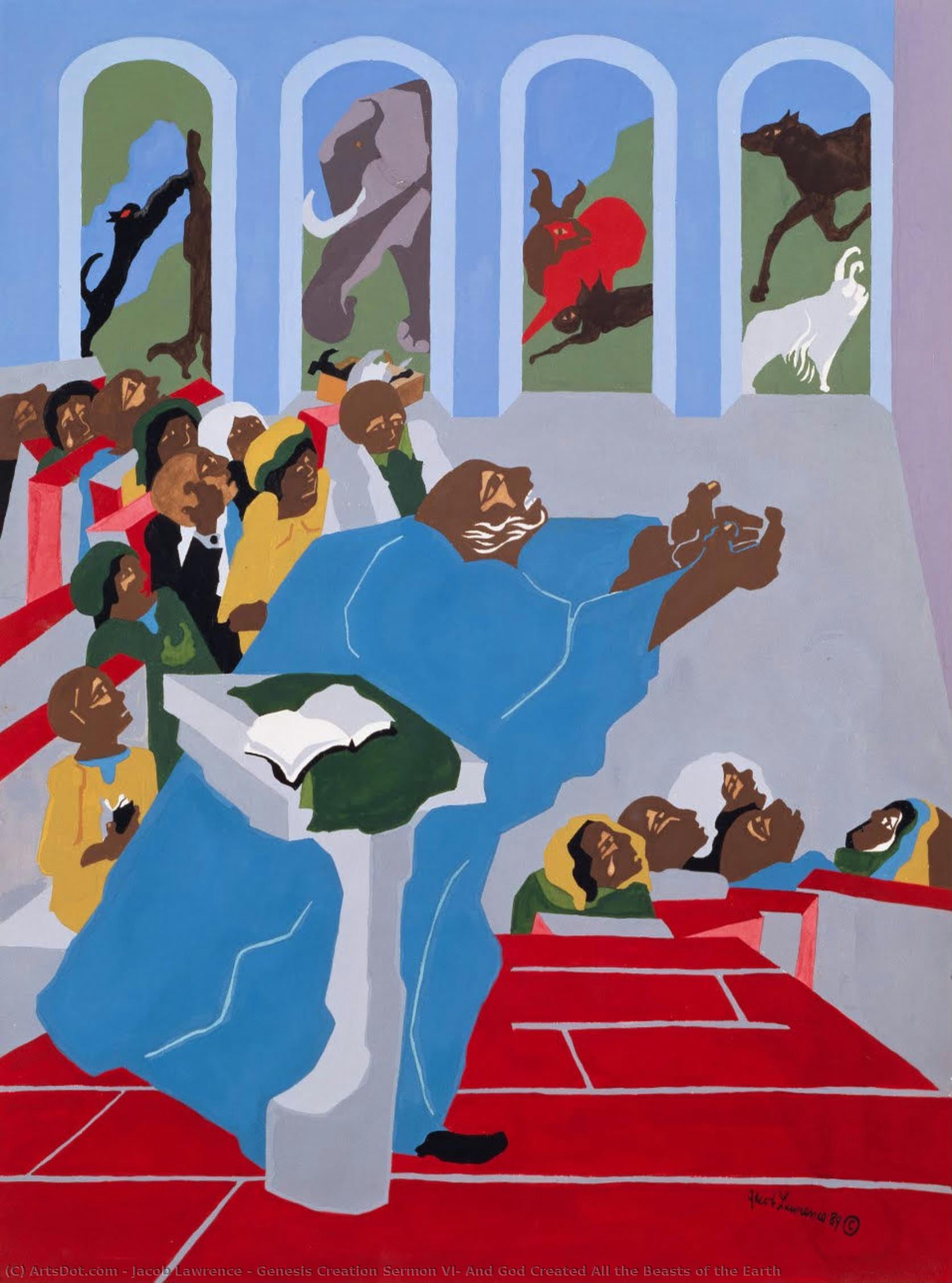 Sermón De La Creación Del Génesis Vi: Y Dios Creó Todas Las Bestias De La Tierra — Jacob Lawrence