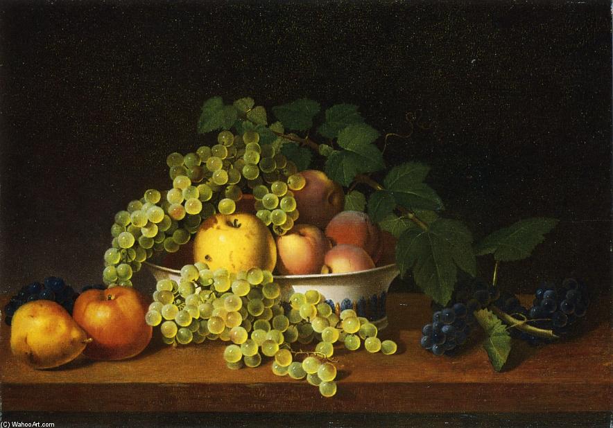 Still Life Of Fruit With A Porcelain Bowl — James Peale