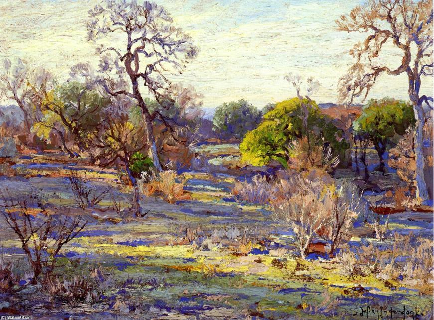 Late Afternoon, Alamo Heights, San Antonio, Texas — Robert Julian Onderdonk