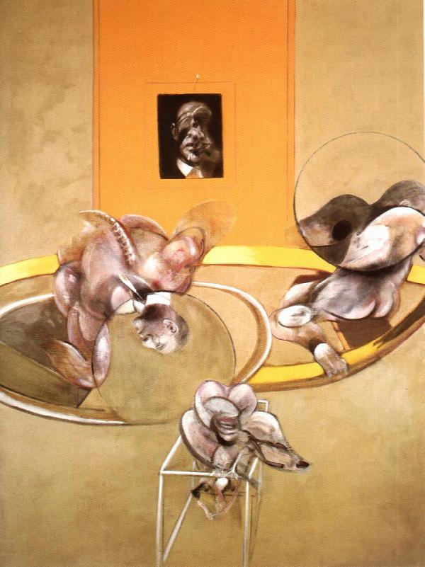 Three Figures And A Portrait, 1975 X — Francis Bacon