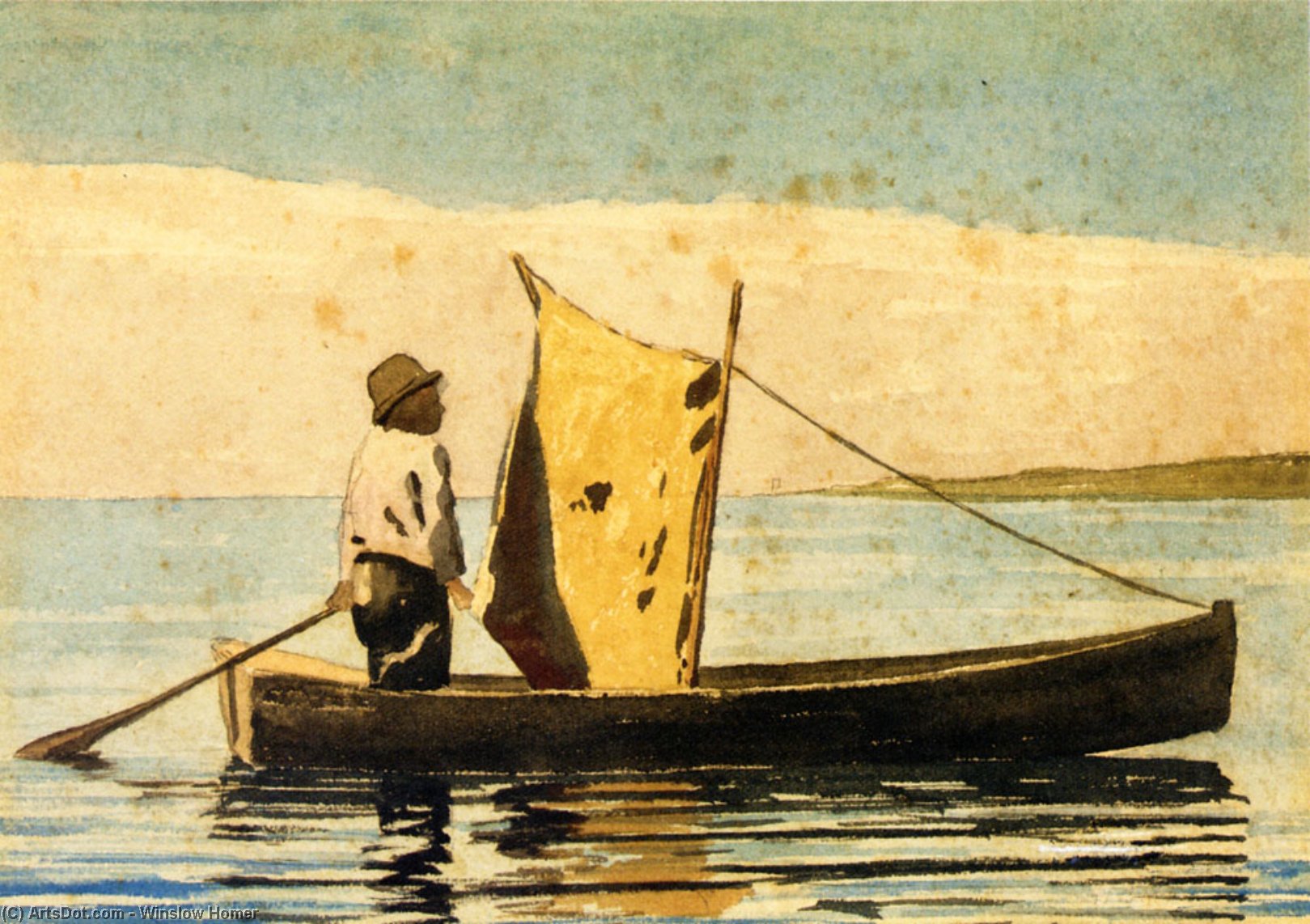 Boy In A Small Boat — Винслоу Хомер
