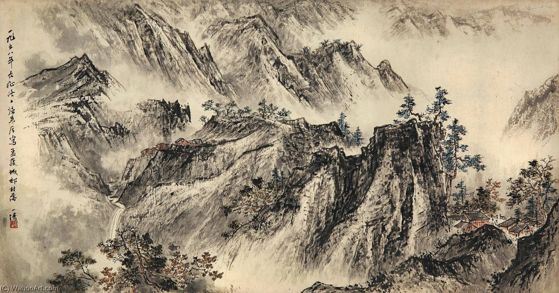 Scene Along The Long March — Tao Yiqing