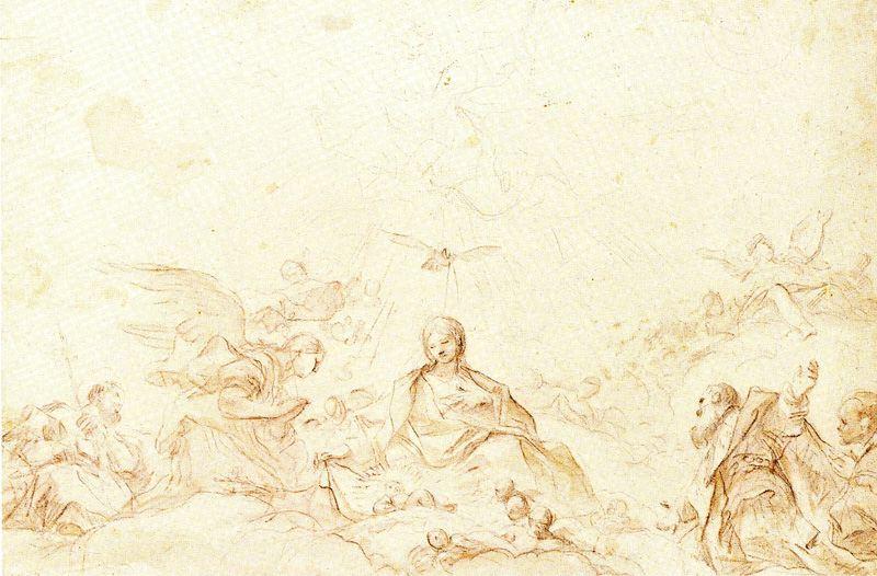 Annunciation, Birth Of Christ, Adoration Of The Child, The Trinity — Luca Giordano