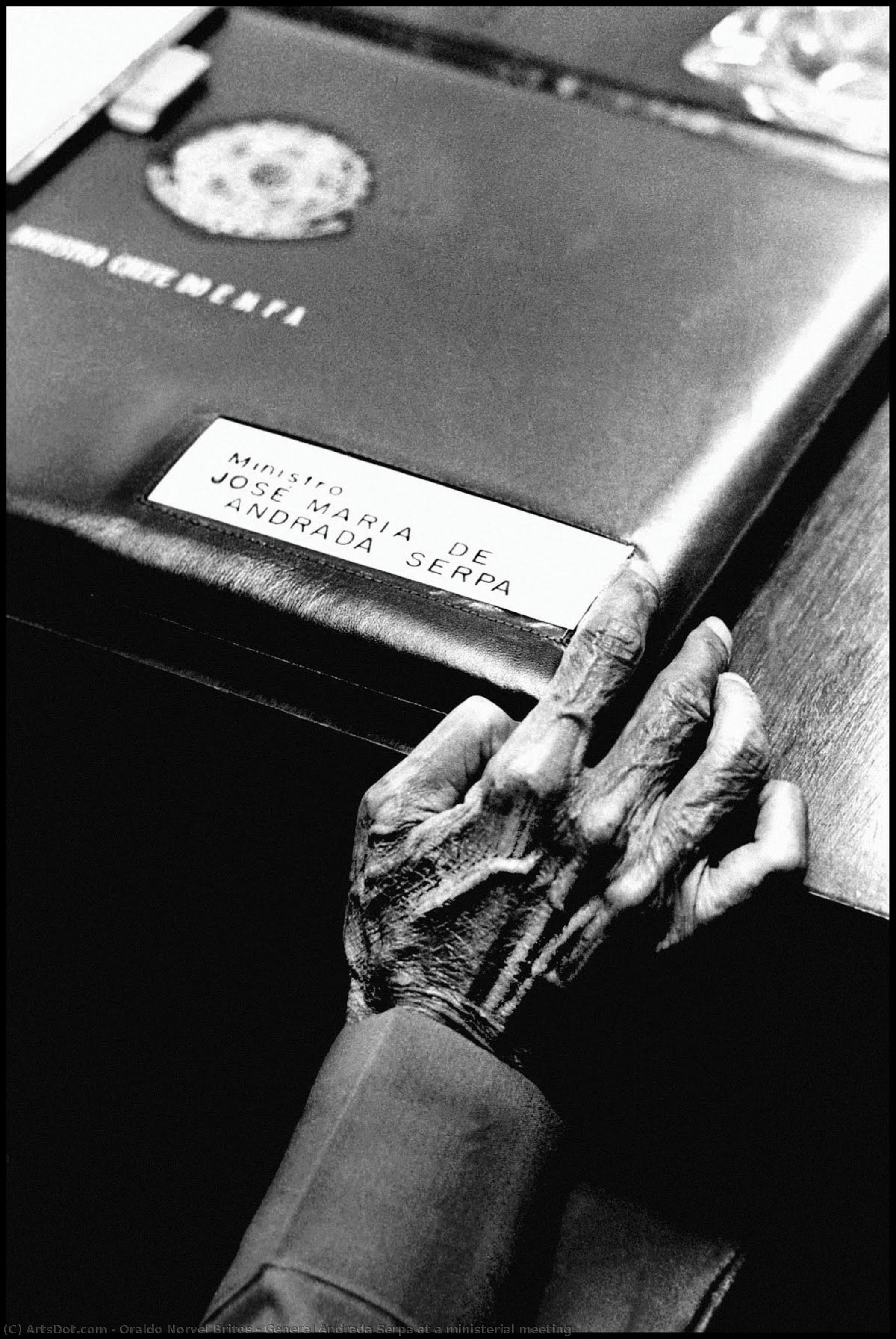 General Andrada Serpa At A Ministerial Meeting — Oraldo Norvel Britos