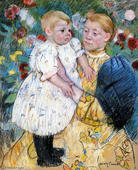 In The Garden 1 — Mary Stevenson Cassatt