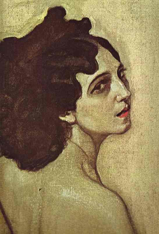 Portrait Of Ida Rubenstein. Detail — Valentin Alexandrovich Serov