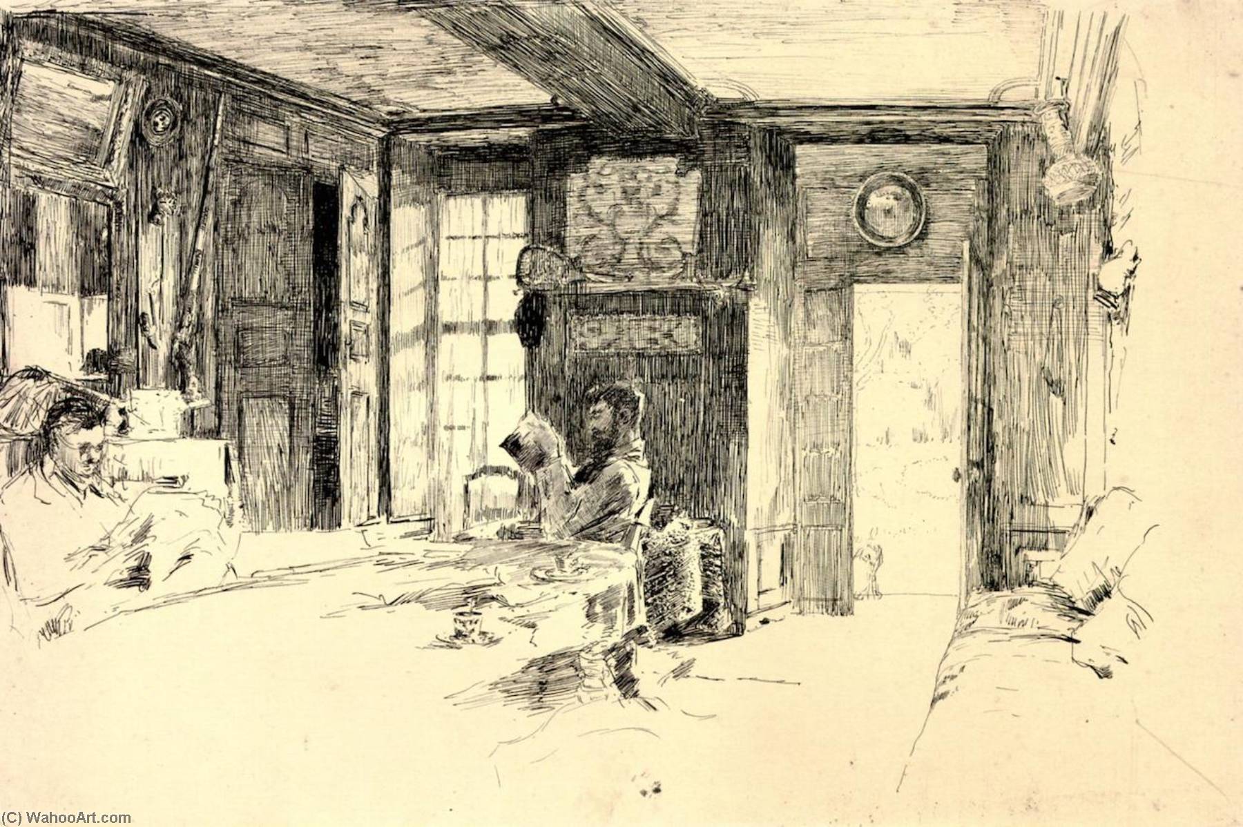 Interior Of The Farm, Giverny — William Blair Bruce