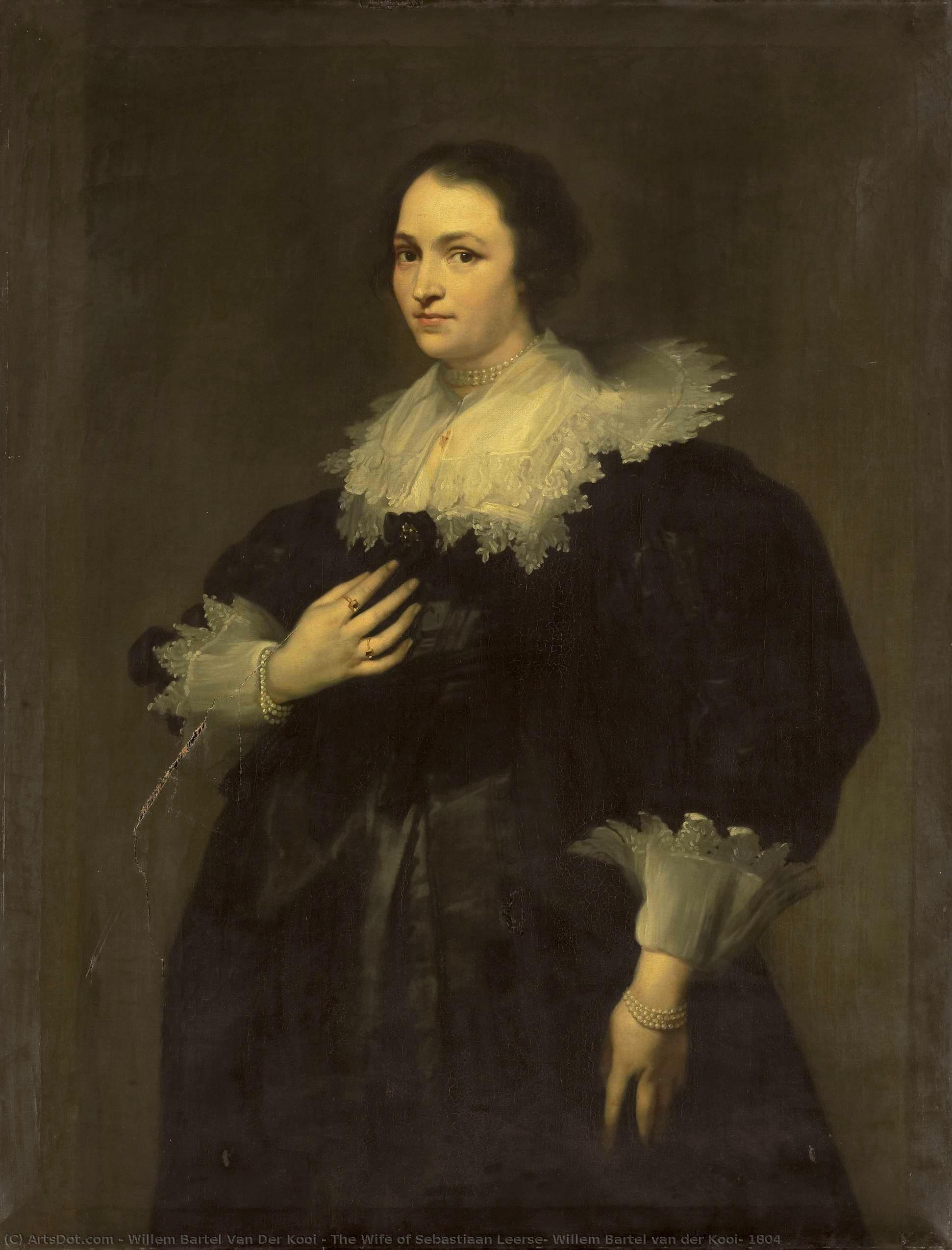The Wife Of Sebastiaan Leerse, Willem Bartel Van Der Kooi, 1804 — Willem Bartel Van Der Kooi